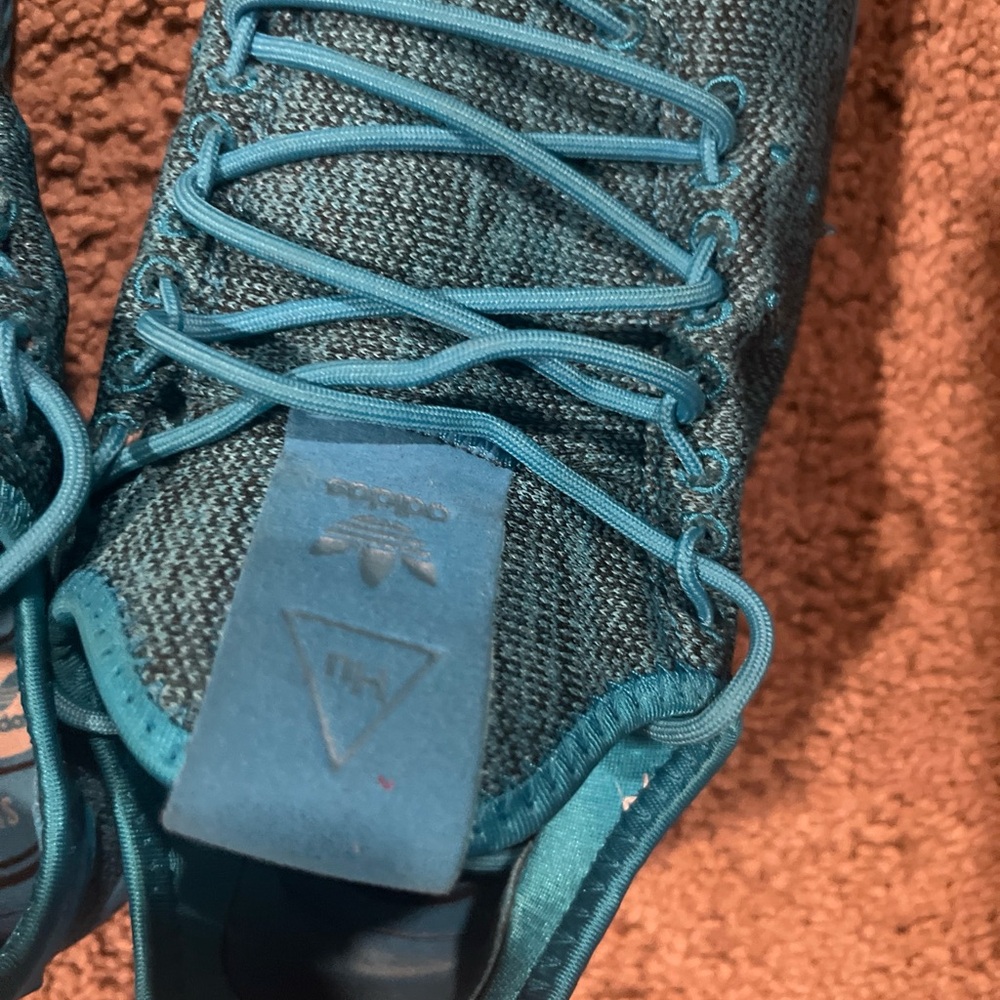 Adidas Women's Sneakers - Teal and Blue